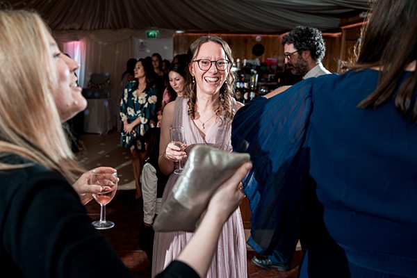 People enjoying a lively indoor party.