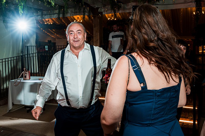 Man dancing at a festive event